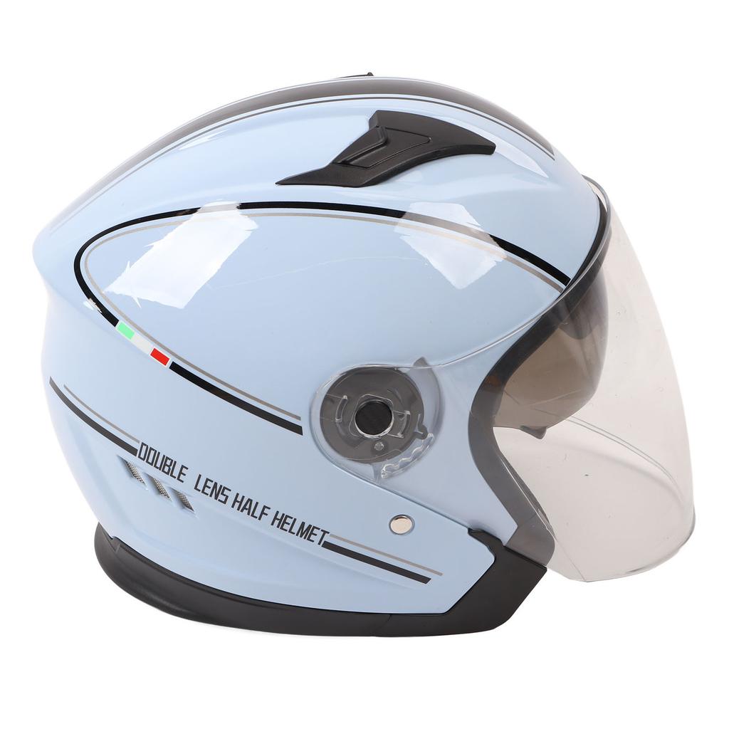 Half Motorcycle Helmet Compact Lightweight ABS Open Face Motorbike Helmet for Electric Vehicle