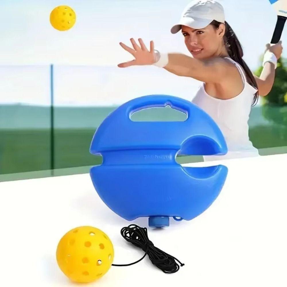 Water-Fillable Tennis Trainer Blue Base Pickleball Training Aids Pickleball Trainer  Training Tool
