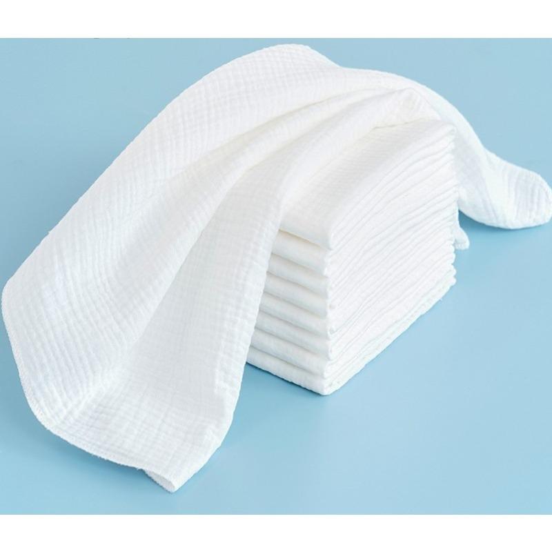 5 Stück/Los 100% Baumwolle Baby Mullwindeln - 45*43cm Waschbar Weich Perfekt für Neugeborenen Windelwechsel & Doppelte Verwendung als Babytücher