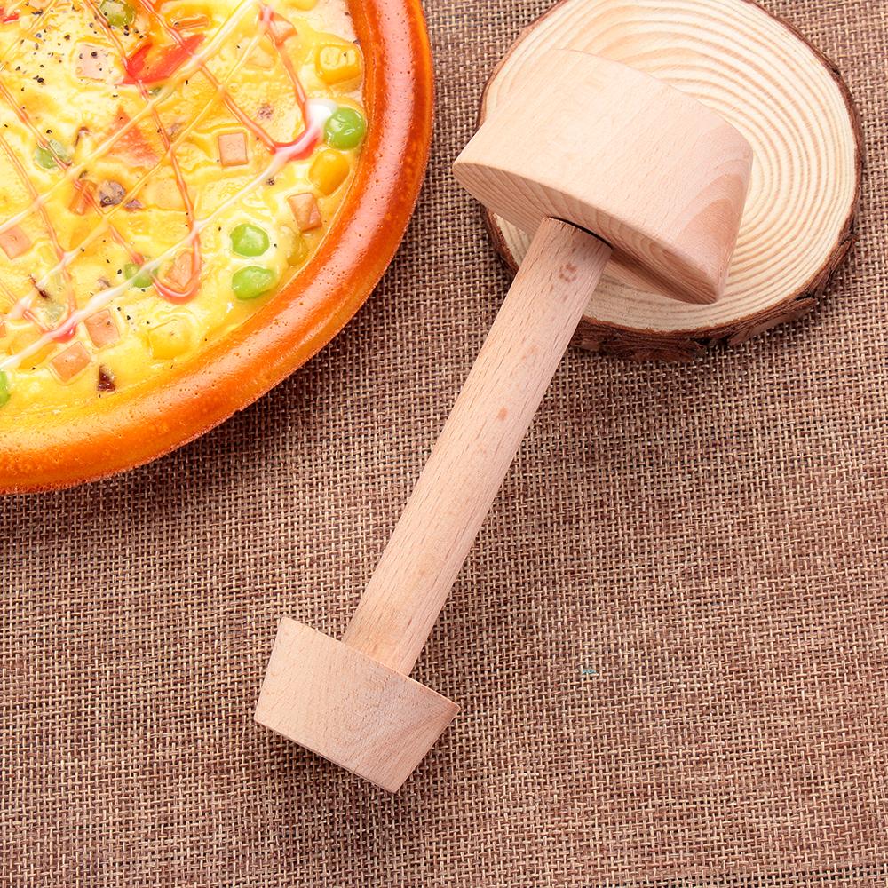 Neue Eiertarteform Backzubehör Kuchenwerkzeuge Gebäckschieber Eiertarte-Stampfer Holz