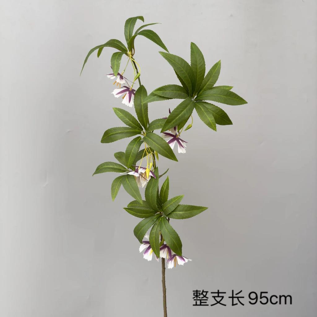 4Pcs Fake Green Plants of Banyan Leaves Home Decoration Artificial Plants Garden Wedding Landscape Background Flower Arrangement