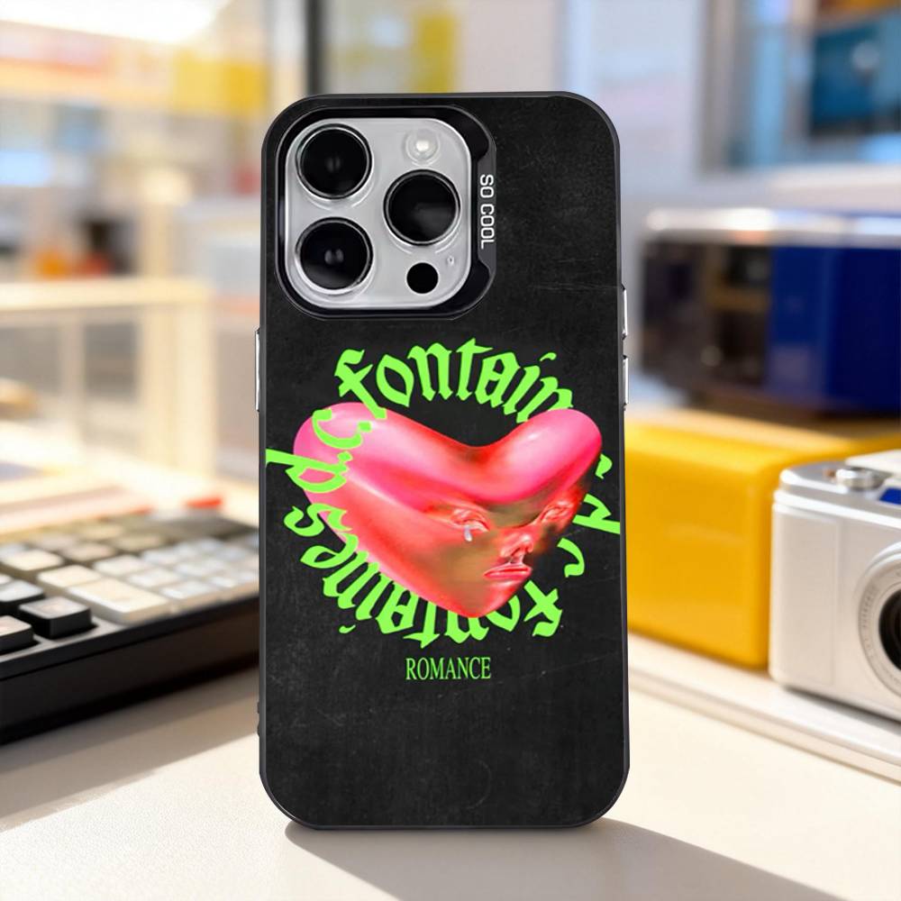 

Fontaines DC Romance Cool Phone Case For iPhone 17,16,15,14,13,12,11,Pro,XS,Max,Plus,Mini,SE4,E Black Matte Shockproof Cover iPhone14Pro