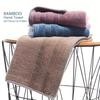1 Pc Premium Bamboo Cotton Hand Towel - Natural Sustainable Hypo-Allergenic High Absorbent Super Soft Luxury For Home