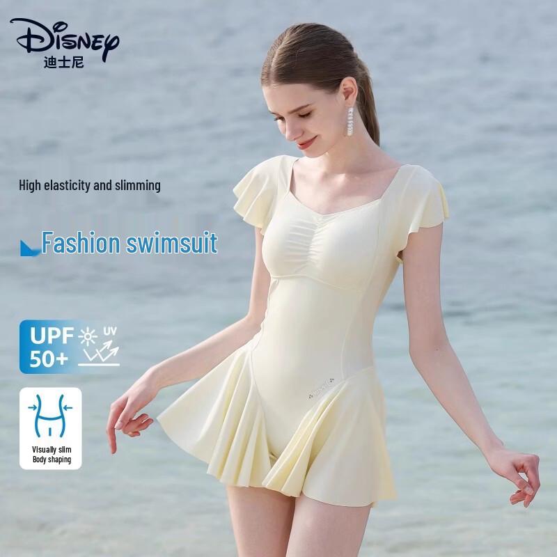 Disney Women s Short-Sleeve One-Piece Skirt Swimsuit D15284S2F XL