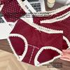 Girls Autumn and Winter Year Vintage Lace Edge Skin Comfortable Cotton Crotch Triangle Briefs