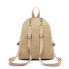 Backpack Small Schoolbag Female Student Simple Small Fresh Grass Woven Backpack Simple and Versatile