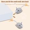 Interactive Mouse Moving Cat Squeaky Automatic Sensing Electronic Mice Pet with Feather Tail Realistic Mouse Kitten Training