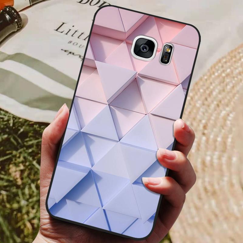 For Samsung Galaxy S7 Edge Silicone Case Cute Pattern Soft TPU Phone Cover For Samsung Galaxy S6 S7 S 7 Edge Back Cover Bumper