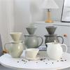 Klassischer Keramik-Kaffeefilter mit geräumiger 830-ml-Kanne, Kaffeemaschine mit großem Fassungsvermögen, Brauset für mehrere Tassen