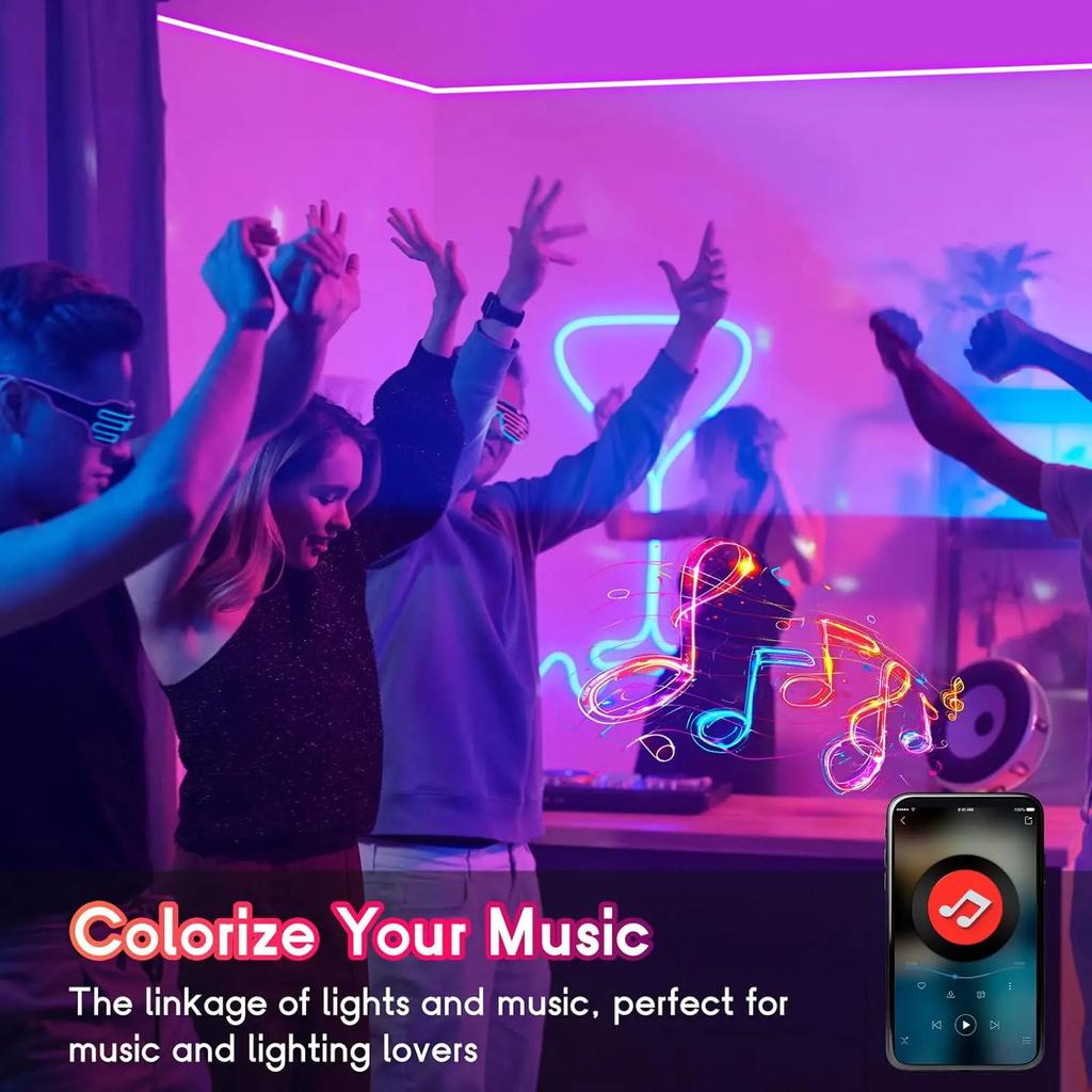 15M WiFi Neon LED Streifen Tuya Smart LED Dimmbar Wasserdicht Silikon 24V RGB Neon Schild Band Funktioniert mit Alexa Heimdekor Beleuchtung