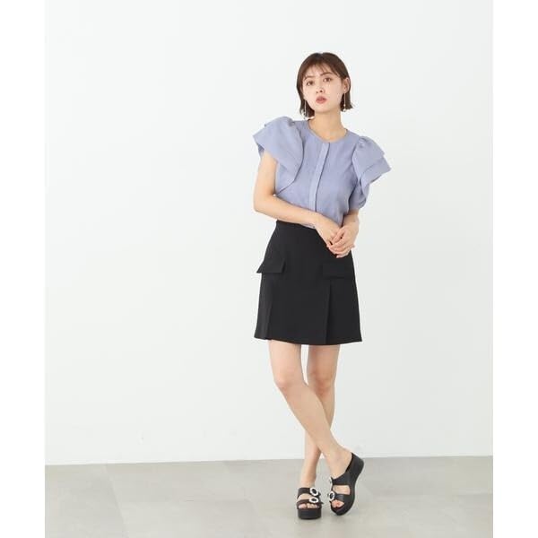 [JILL by JILL STUART] Flap Tuck Mini Skirt Pants