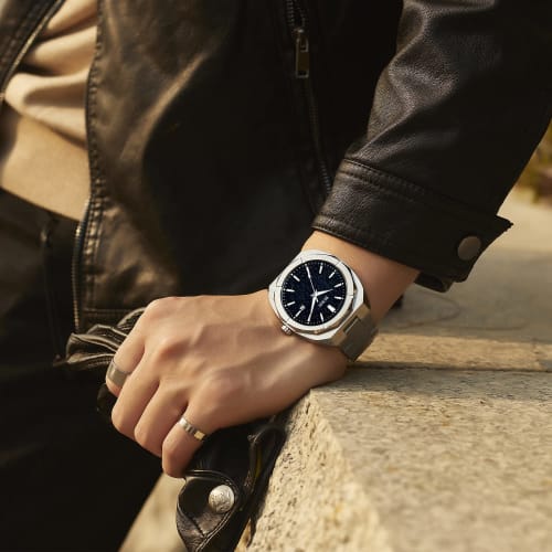 BUREI Men's Analog Quartz Watch, Simple Design, Waterproof, Black, Popular, Stylish, for Gentlemen, Business, Casual, Luminous, Watch T