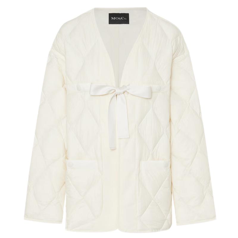 

MO&Co. Women s Kimono-Style Diamond Quilted Down Jacket M 165