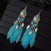 Pendientes Largos Bohemios Colgantes para Mujer - Pendientes de Borlas Ligeros para el Uso Diario