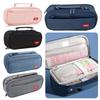 Multi Layer Partition Stationery Bag Large Capacity Pen Bag Simple Pencil Case