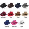 Vintage Studded Bullhead Western Cowboy Hat Ethnic Style Wide Brim Jazz Fedora Hats Tibetan Style Top Hat for Women Men