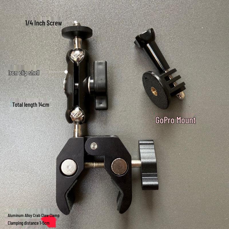 Universal Metal Crab Claw Clip: 360° Mobile & Camera Mount