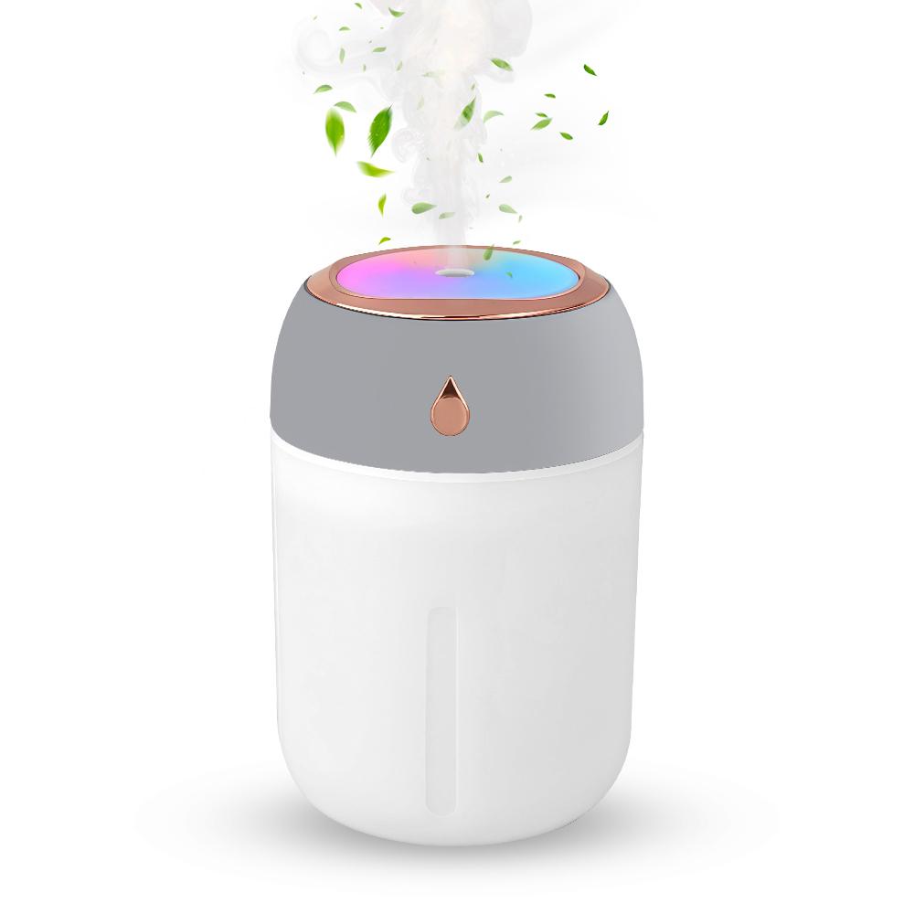 320ML USB Air Humidifier Portable LED Lamp Mini Atomization Diffuser Car Purifier Aroma Anion Mist Maker With LED Night Light