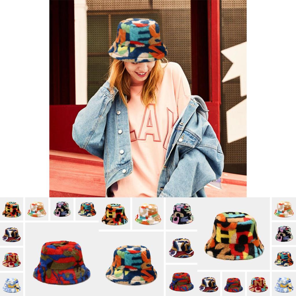 Creative Colorful Printed Fisherman Hat For Women Fashionable And Stylish For Autumn And Winter