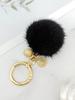 [Maia] Mink Fur Keyring & Charm - Black