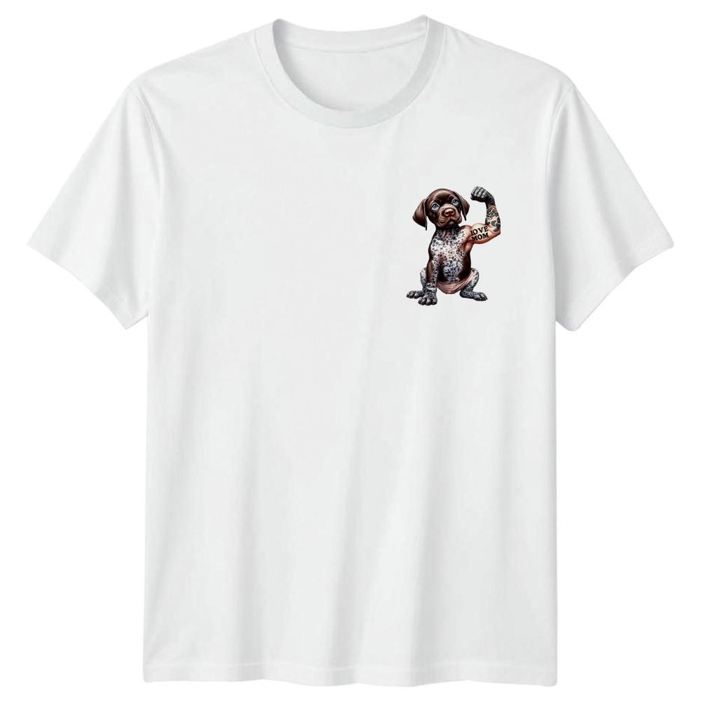 Love Mom Puppy Dog Animals Unisexs TShirt Unisexs Tee Graphic Unisex Top S