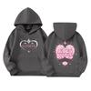 Kids Long Sleeve Letter Print Pullover Hoodie with Pockets, Loose Fit