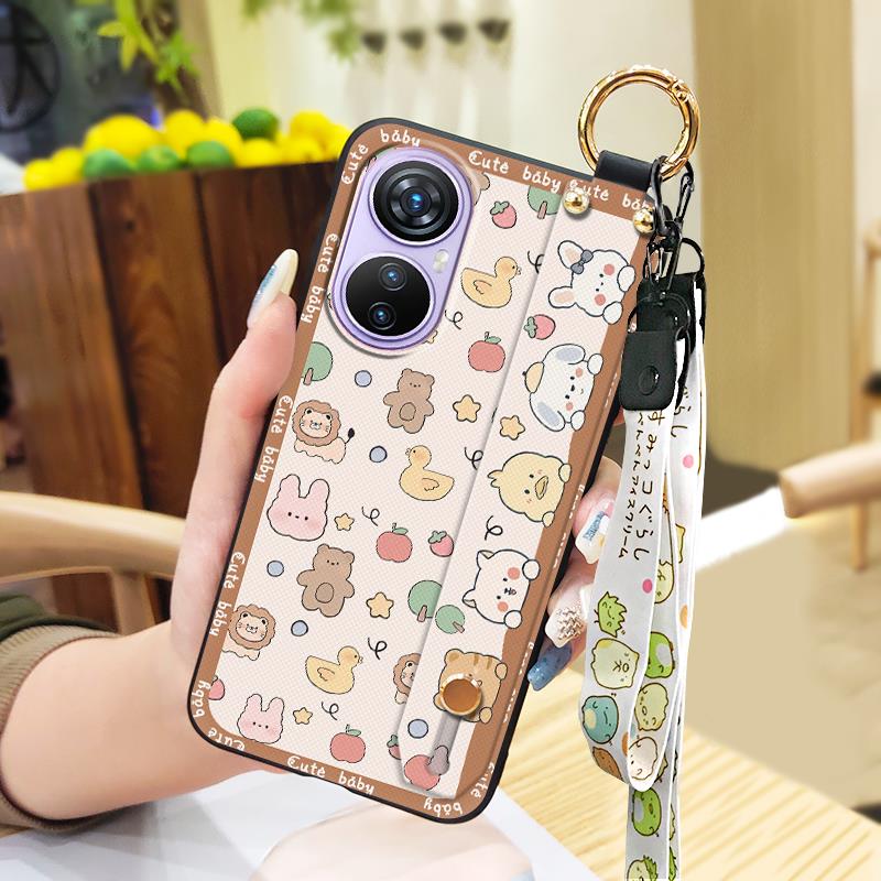 Soft case Wristband Phone Case For Blackview A200 Pro Phone Holder Anti-knock Protective Dirt-resistant Cute Shockproof