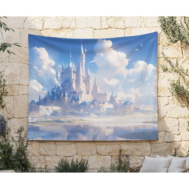 Azure Castle tapestry 75x100