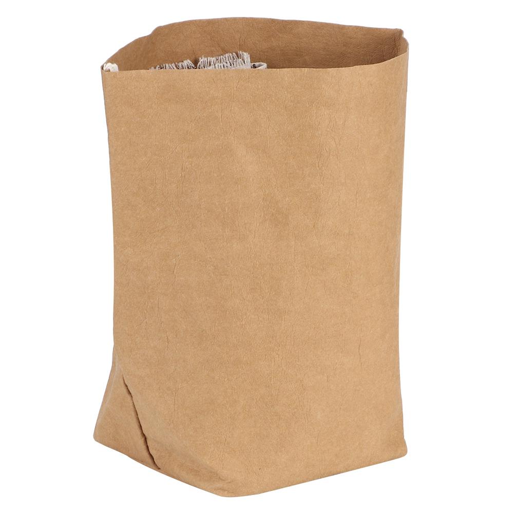 Multi Functional Storage Bag Washable Thick Recyclable Brown Paper Bag with Large Capacity (XL)
