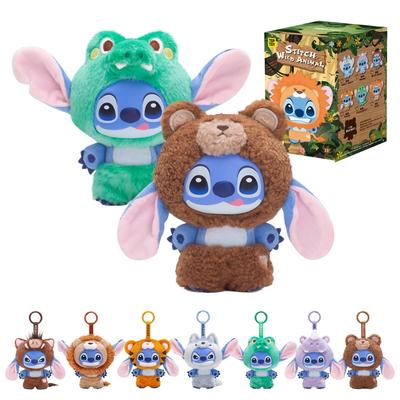 TOP SPIELZEUG Disney Stitch [Wildlife] Serie Plüsch Weich-PVC [1 Stück] Gachapon Überraschungsbox Figur Plastikmodell Premium Spielzeug Geburtstagsgeschenk Stitch Charakter