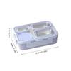 Stainless Steel Lunch Boxes Leak Proof Large Capacity 4 Compartment Storage Portable Lunch Container For Offices Camping School