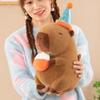 Cake Capybara Plush Doll Wearing Top Hat Capybara Fluffty Doll Capybara Plush Toy  Kid Toy
