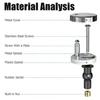 2Pcs Toilet Seat Hinges Top Fix Hinge Pack Mountings Replacement Release Quick Screws For Toilet Bathroom Furniture Accessories