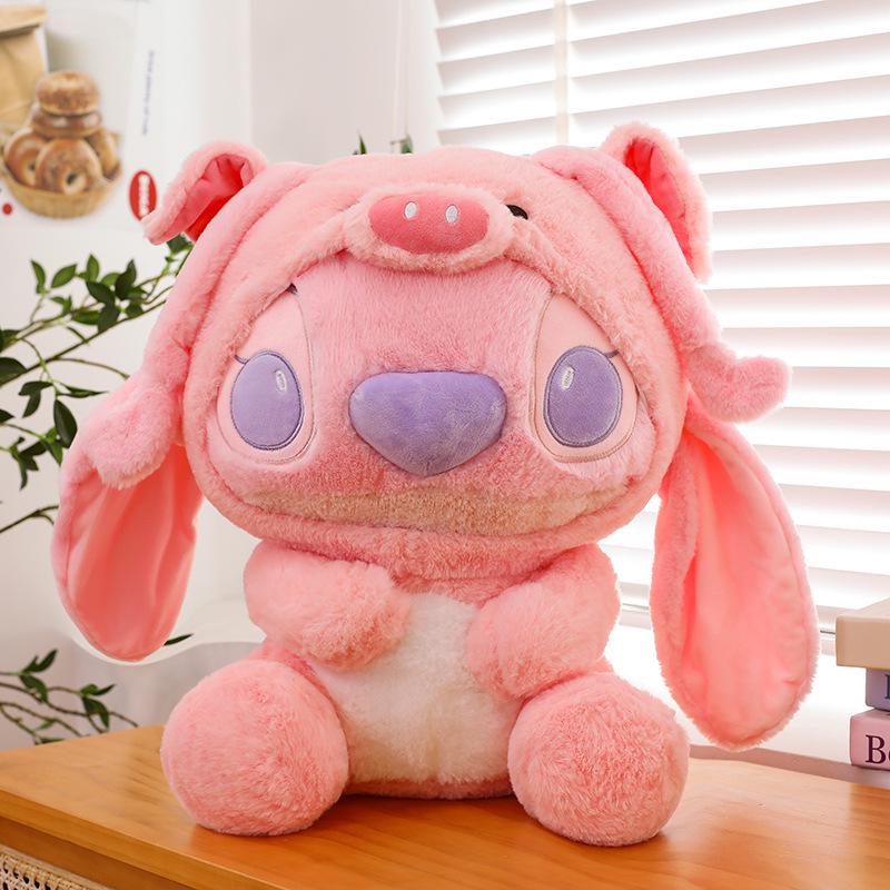 

Очаровательная плюшевая игрушка-кукла Панда Стич в костюме ангела 30 cm