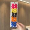 10Pcs/Set New Solid Color Ribbon Kids Bows Hair Clips for Baby Girls Handmade Bowknot Hairpin MiNi Barrettes Hair Accessories