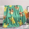 Pikachu  Print Flannel Blanket, High Quality Comfortable for All Seasons, Home Decor, Warmth and Comfort