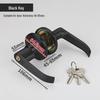 Three-Bolt Aluminum Alloy Spherical Door Handle Lock for Bathroom