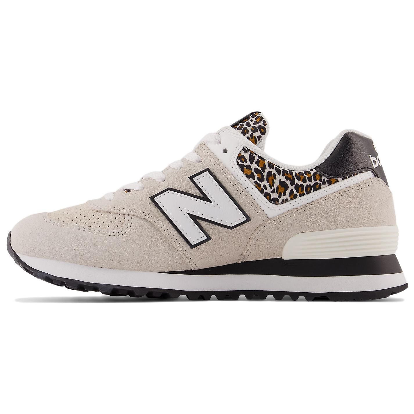 New Balance 574 Серые леопардовые женские кроссовки черные WL574AY2 37.5