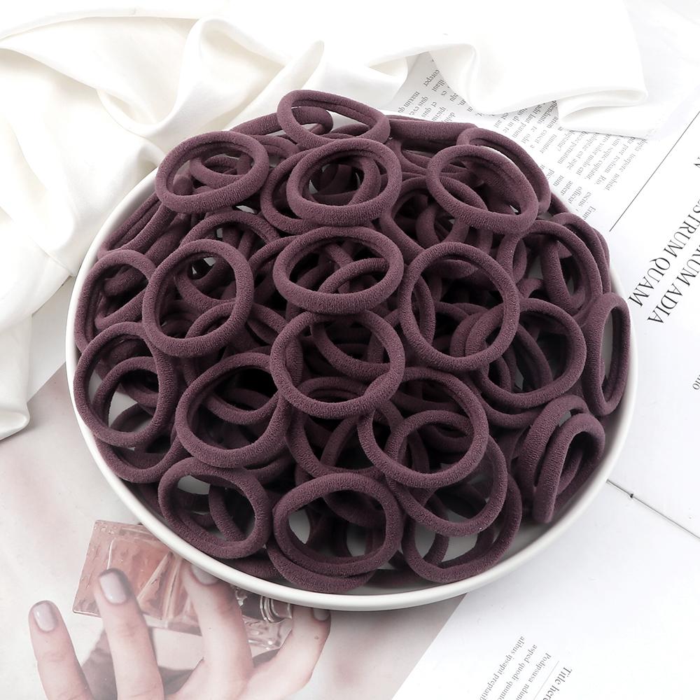 51 Colors Basic Elastic Hair Band for Girls 20/30/50PCS 4cm Simple Solid Color Headband Women Hair Accessories Scrunchies Holder