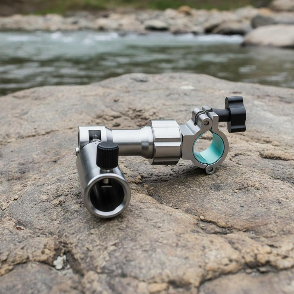ScrewTightened Fishing Chair Clamp | Sturdy Aluminum Alloy, Knurled Adjustment Knob,