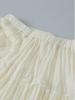French Retro Crinkled Lace High-Waisted A-Line Layered Skirt for Women, 2026 Spring Collection