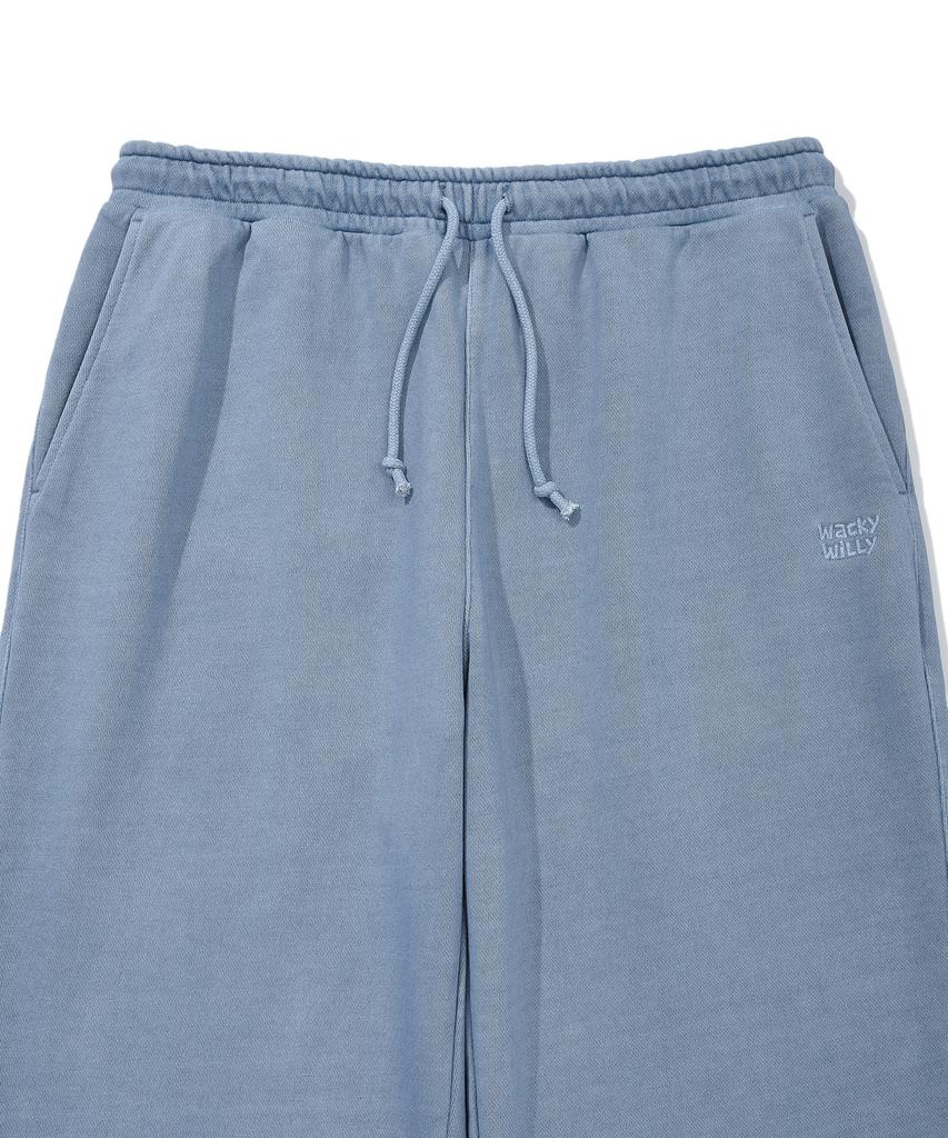 WACKY WILLY Pigment Washed Sweatpants Blue