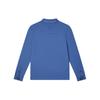 Fila Solid Color Knitted Casual Long Sleeve Polo Shirt Men Tops Misty-Lake-Blue F11M411206F-DB