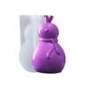Christmas Resin Mold 3D Faceless Gnome Snowman Easy Release DIY Craft Gypsum Epoxy Resin Casting Scented Candle Ornament Silicone Mould