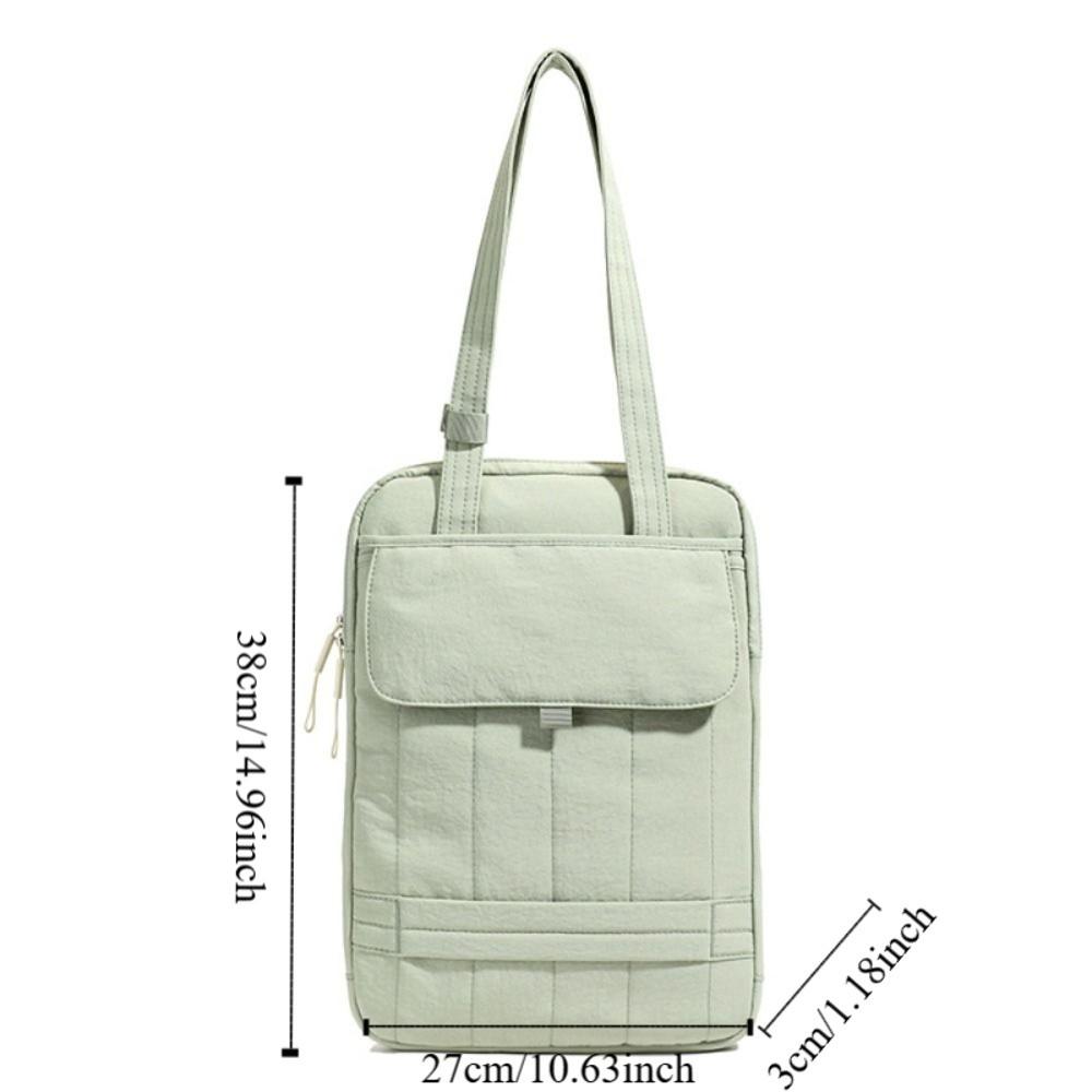 Simple Solid Laptop Shoulder Bag Shockproof Handbag Computer Storage Bag File Package Large Capacity Business Briefcase Bag