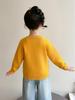 2026 Spring Korean Style Little Girls' Chicken Knit Cardigan - Stylish Cartoon Sweater