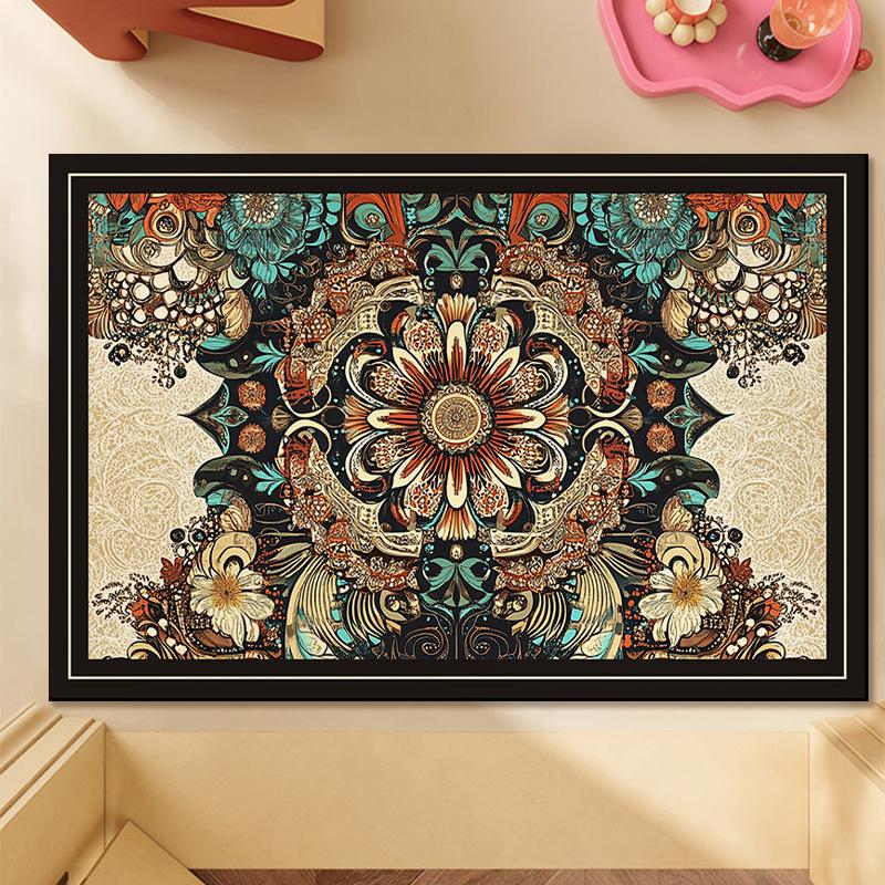 Flower Toilet Diatom Mud Household Absorbent Foot Mat Mat Toilet Mat Wash Water Room Mat Absorbent Non-slip