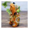 Kutani Ware Dancing Lucky Cat with Gold Oval Coin N-024F