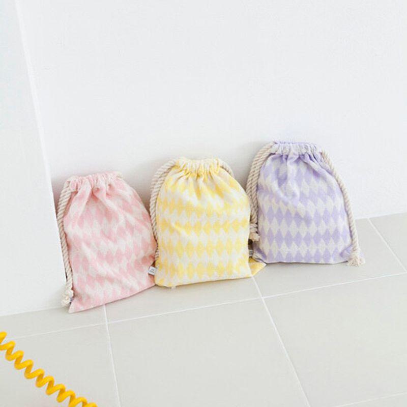 orb studio Terry String Pouch Large Purple