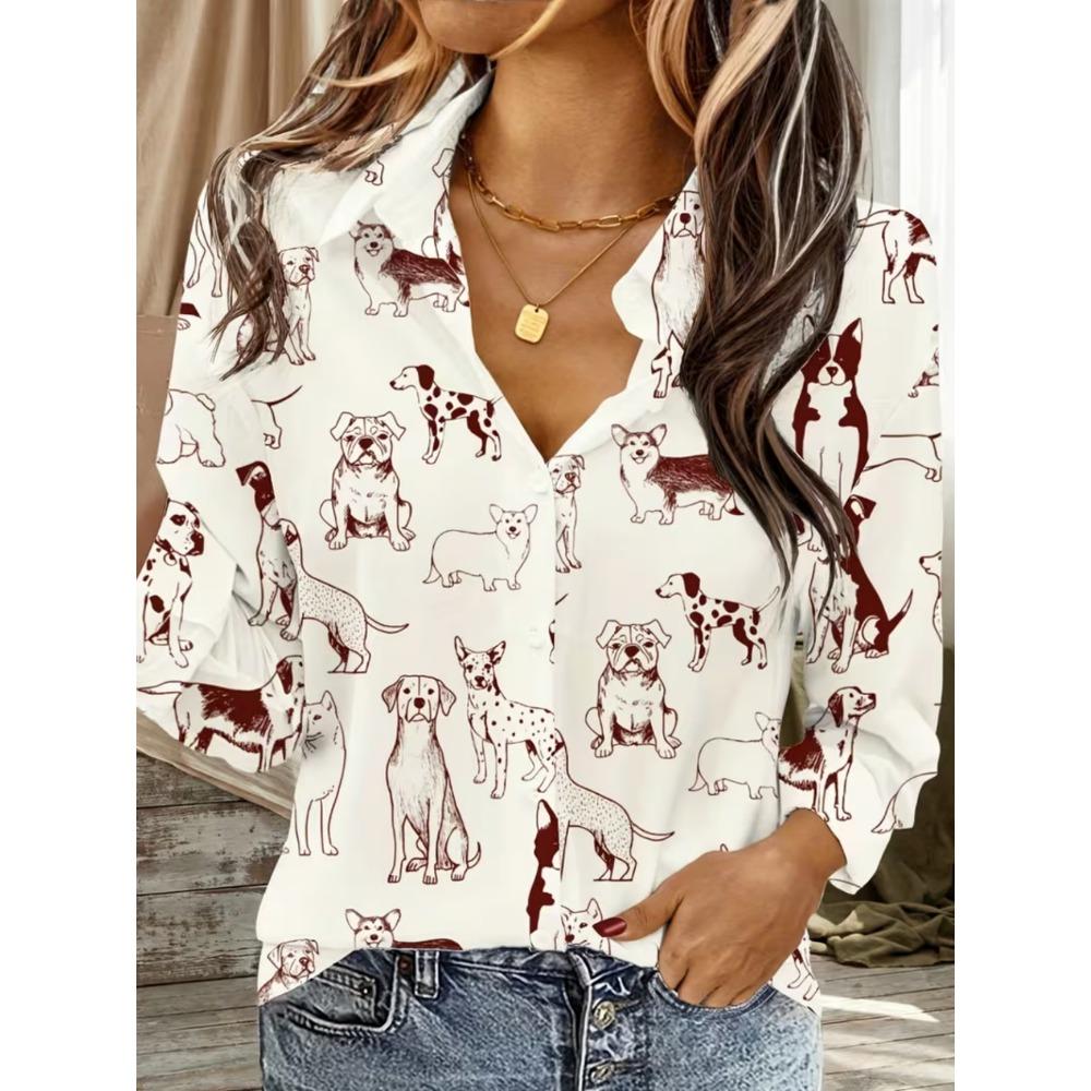 Floral Color Block Shirt - Spring Summer Loose Lightweight Vacation Daily Top